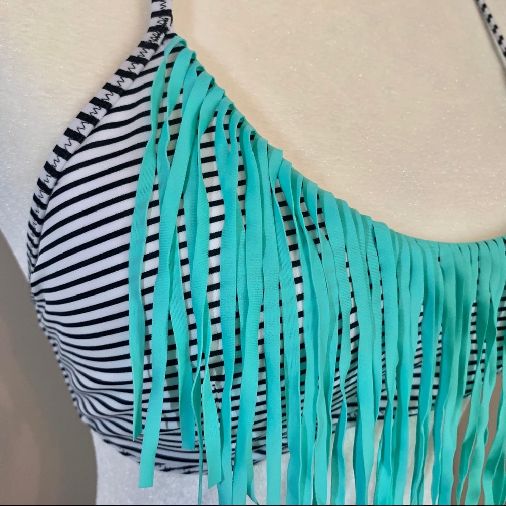 VS Swim striped fringe bikini top - Picture 3 of 6